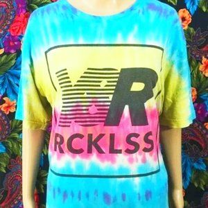 MEN'S YOUNG & RECKLESS TEE SHIRT MENS SIZE XL TIE DYE TOP Y&R RCKLSS TSHIRT